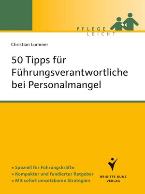cover image of 50 Tipps für Führungsverantwortliche bei Personalmangel